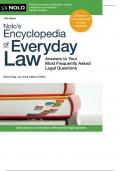 Nolo's Encyclopedia of Everyday Law - Answers to Your Most Frequently Asked Legal Questions, 10th Edition