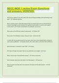 BECC MOD 1 review Exam Questions  and answers&comma; VERIFIED&period;&sol; 2024&sol;25 EXAM PREDICTION QUESTIONS&sol; 