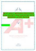RN ATI ADULT MEDSURG PROCTORED EXAM 2024WITH NGN QUESTIONS WITH ANSWERS LATEST EDITION