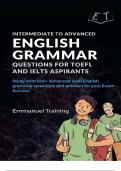  Intermediate to Advanced English Grammar Questions for TOEFL and IELTS Aspirants