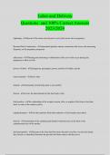 Labor and Delivery Questions and 100&percnt; Correct Answers  2023&sol;2024