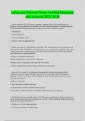 Labor and Delivery Nclex Verified Questions  and Answers 2023 &sol;2024