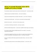  HEALTH EXAM REVIEW 2024 WITH COMPLETE SOLUTIONS