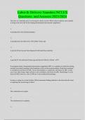 Labor & Delivery Saunders NCLEX Questions and Answers 2023&sol;2024