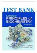 Test Bank for Lehninger Principles of Biochemistry 7th Edition by David L. Nelson, Michael M. Cox ISBN: 9781464126116  | Complete  Guide A+