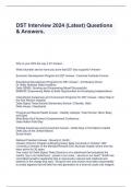DST Interview 2024 &lpar;Latest&rpar; Questions & Answers&period;