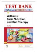 Test Bank for Williams' Basic Nutrition and Diet Therapy 16th Edition By Staci Nix McIntosh ISBN: 9780323653763 | Complete Guide A+