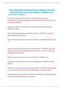 APEA PRE-PREDICTOR NP EXAM 2024 NEWEST VERIFIED  QUESTIONS AND DETAILED CORRECT ANSWERS 100&percnt;  PASS ALREADY GRADED A&plus;&period;