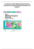 Test Bank For Dewits Medical Surgical Nursing Concepts and Practice 4th Edition by Stromberg