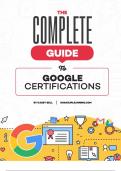 Complete Guide to Google Certifications Latest Update 100% Complete Solution