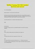 WalMart Training 2023&sol;2024 Updated  Questions and Answers