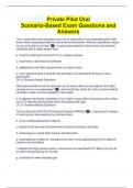 Private Pilot Oral Scenario-Based Exam Questions and  Answers