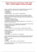 Maternal Newborn Ati Proctored EXAM 2022- 2023 - LATEST CORRECT Solutions&sol;A GRADE