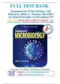 Test Bank for Fundamentals of Microbiology 12th Edition by Jeffrey C. Pommerville 9781284211757 Chapter 1-27 | Complete Guide A+