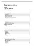 SAMENVATTING management accounting en controle