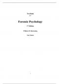 Test Bank For Forensic Psychology 1st Edition By William Harmening, Ana Gamez (All Chapters, 100% Original Verified, A+ Grade)