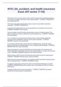 NYS Life&comma; accident&comma; and health insurance  Exam &lpar;NY series 17-55&rpar;