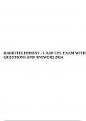 RADIOTELEPHONY - CAAP CPL EXAM WITH QUESTIONS AND ANSWERS 2024 & CPL AIR LAW CAAP EXAM WITH COMPLETE QUESTIONS AND ANSWERS LATEST 2024.