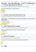 Sophia - Human Biology - Unit 5 Challenge 2