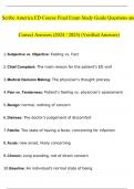 Scribe America Bundle&vert; Final Exams Questions with complete solutions top grade A