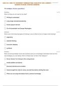 UNIV 101 UNIVERSITY SEMINAR FINAL EXAM QUESTIONS WITH 100% CORRECT ANSWERS