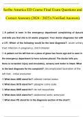 SCRIBE AMERICA ED Course Final Exam Questions and Answers 2024 &lpar;Verified Answers&rpar;&period;