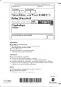 GCSE EDEXCEL May 2023 Psychology Paper 1