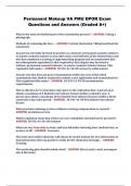 Permanent Makeup VA PMU DPOR Exam Questions and Answers &lpar;Graded A&plus;&rpar;