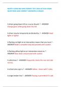 NORTH CAROLINA DMV PERMIT TEST 2024 ACTUAL EXAM QUESTIONS AND CORRECT ANSWERS&vert;A GRADE  