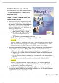 TEST BANK: PRIMARY CARE ART AND  SCIENCE OF ADVANCED PRACTICE NURSING – AN INTERPROFESSIONAL APPROACH 6th  EDITION DUNPHY  Chapter 1: Primary Care in the Twenty-First  Century: A Circle of Carin