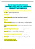 ServiceNow Certified System Administration Questions and Answers Latest 2022 Already Passed