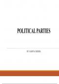 POLITICAL PARTIES - CBSE GRADE 10