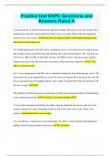 Practice test ENPC Questions and Answers Rated A