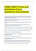 Bundle For CEBS GBA Exam  Questions with Correct Answers