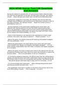 2024 NFHS Soccer Test&sol;100 Questions and Answers