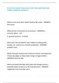 SCCJA PRE ACADEMY FINAL EXAM LATEST 2024 QUESTIONS AND CORRECT ANSWERS&vert;GRADED A&plus; 