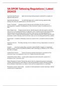 VA DPOR Tattooing Regulations &vert; Latest 2024&sol;25