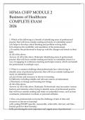 HFMA CHFP MODULE 2 BUSINESS OF HEALTHCARE COMPLETE EXAM WITH ANSWERS & RATIONALES 2024.pdf