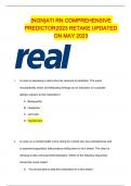 &lbrace;NGN&rcub;ATI RN COMPREHENSIVE  PREDICTOR 2023 RETAKE UPDATED  ON MAY 2023