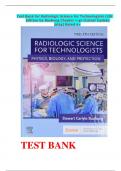 Test Bank for Radiologic Science for Technologists 12th Edition by Bushong Chapter 1-40 [Latest Update 2024] Rated A+