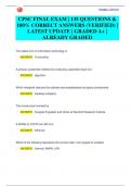 CPSC FINAL EXAM PACK&vert;  QUESTIONS & 100&percnt; CORRECT ANSWERS &lpar;VERIFIED&rpar; &vert; LATEST UPDATE &vert; GRADED A&plus;