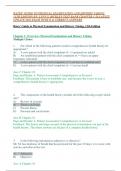 BATES' GUIDE TO PHYSICAL EXAMINATION AND HISTORY TAKING 11TH EDITION BY&colon; LYNN S&period; BICKLEY TEST BANK CHAPTER 1-20 LATEST UPDATE 2024 EXAM WITH Q & CORRECT ANSWERS