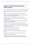 Hartman's Nursing Assistant Care CHAP. 4 Exam with correct Answers
