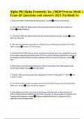 Alpha Phi Alpha Fraternity Inc&comma; IMDP Process-Week 1&period; Exam &vert;85 Questions and Answers 2023 &lpar;Verified&rpar; A&plus;&period;