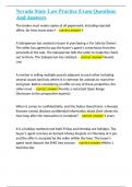 Nevada State Law Practice Exam Questions And Answers