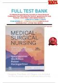           FULL TEST BANK For Medical-Surgical Nursing Concepts for Interprofessional Collaborative Care 10th Edition By Donna D. Ignatavicius, M. Linda Workman, Cherie Rebar Latest Update Graded A+.  