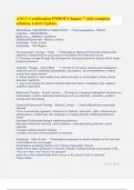 ANCC Certification PMHNP Chapter 7 with complete solution&comma; Latest Update&period;