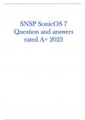 SNSP SonicOS 7  Question and answers rated A+ 2023 