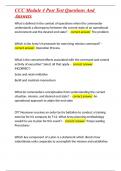 CCC Module 4 Post Test Questions And Answers