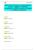 MED SURG II EXAM 4 | 126 QUESTIONS  & 100% CORRECT ANSWERS  (VERIFIED) | LATEST UPDATE | GRADED  A+ | ALREADY GRADED
